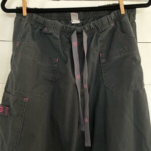 WonderWink Black Boot Cut Scrub Pants